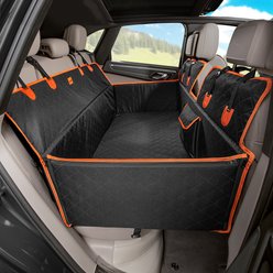 Pecute Waterproof SUV Back Seat Dog Car Seat Cover Hammock, Black
