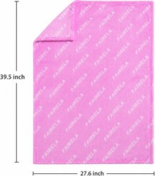 Fairela Soft Fleece Multi-Use Dog & Cat Blanket, Pink, 27.6 x 39.4-in slide 2 of 5