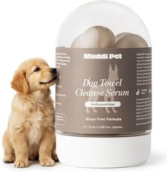 Muddi Pet Concentrated Rinse-Free Dog Shampoo & Conditioner, 2-fl oz bottle