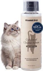 Muddi Pet Concentrated Rinse-Free Cat Shampoo & Conditioner, 4-fl oz bottle