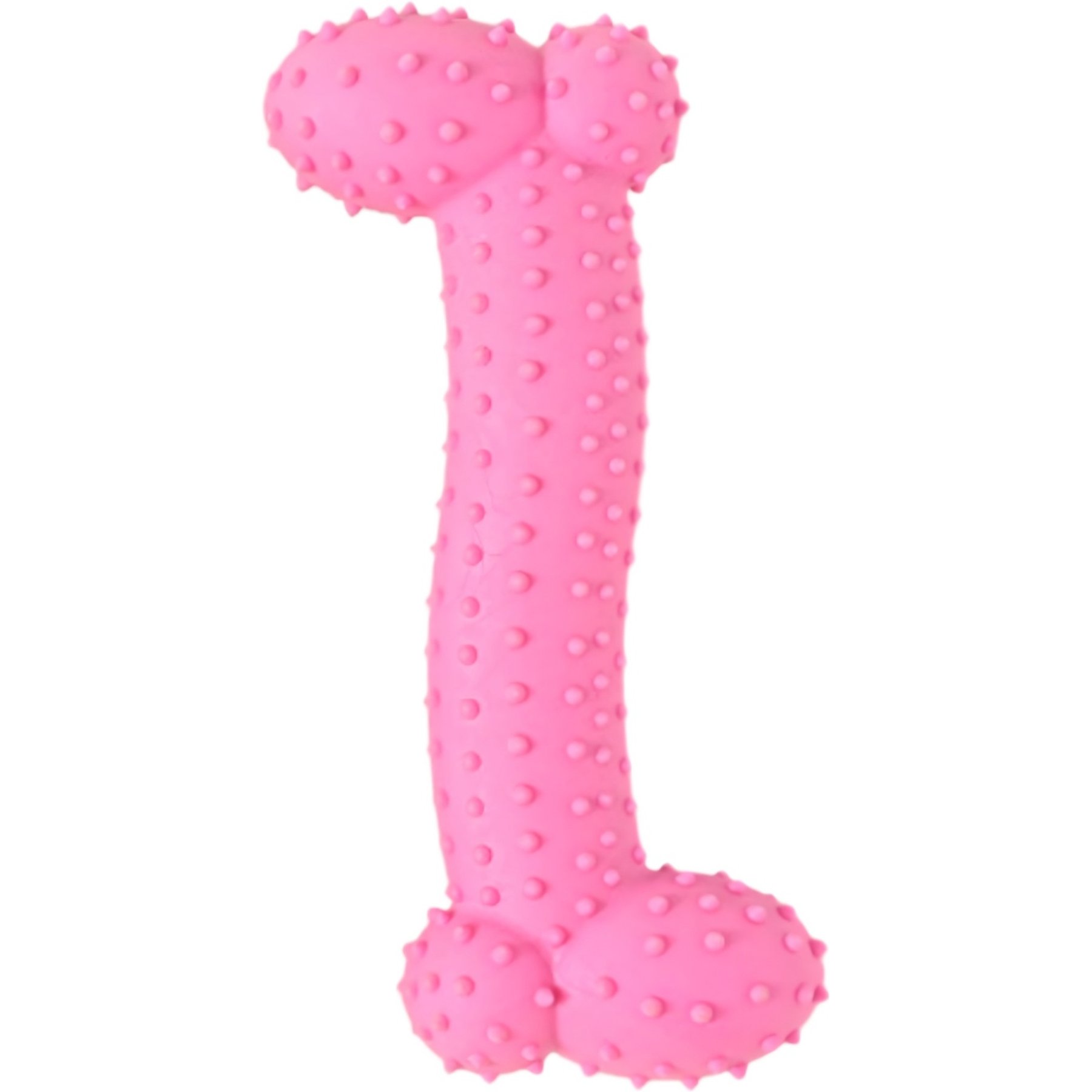 Kseroo Spiked Large Bone Dog Chew Toy, Pink