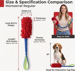 Kseroo Chenille Dog Tug Toy, Red slide 2 of 9