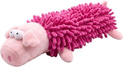 Kseroo Pig Mop Plush Dog Chew Toy, Pink