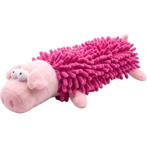Kseroo Pig Mop Plush Dog Chew Toy, Pink