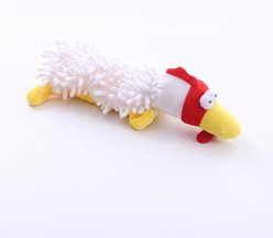 Kseroo Chick Mop Plush Dog Chew Toy, White