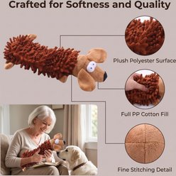 Kseroo Mop Plush Dog Chew Toy, Brown slide 2 of 8