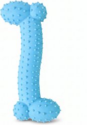 Kseroo Spiked Large Bone Dog Chew Toy, Blue