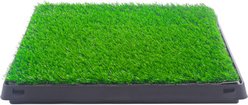 Bencmate Litter Realistic Grass Mat Portable Toilet Dog Potty Training System, 24.8 x 20.08 x 2.36-in