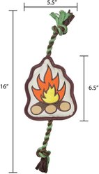 Best Furry Friends Plush Camp Fire & Rope Dog Toy, Multicolor, Medium slide 2 of 4
