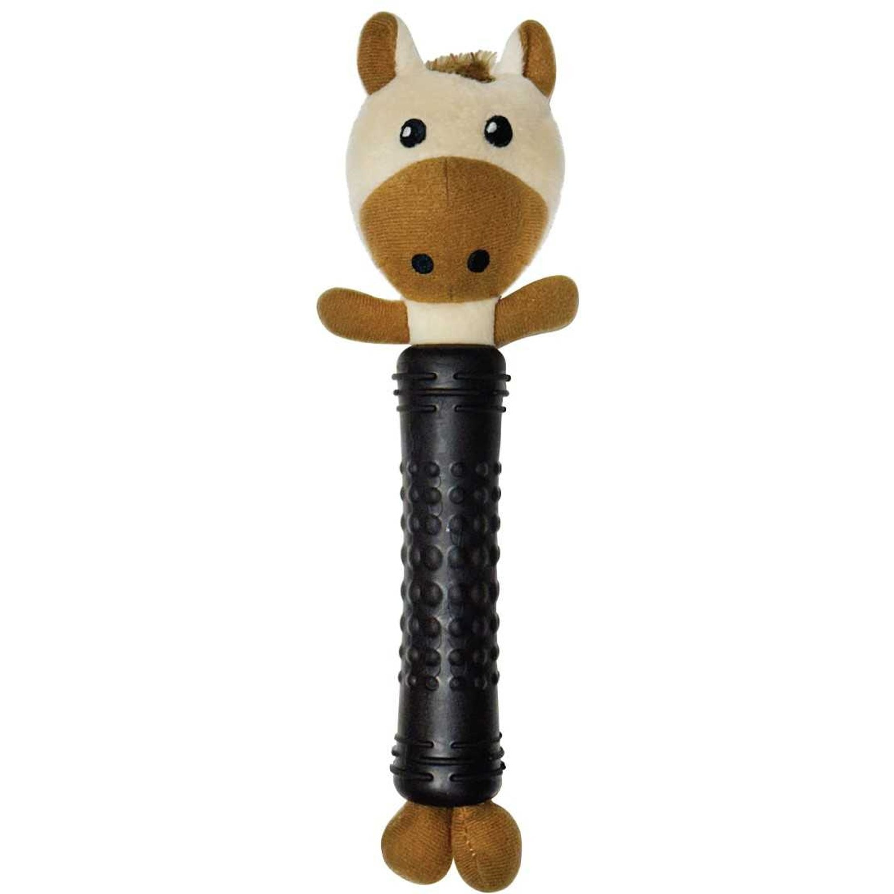 Best Furry Friends Plush Horse & TPR Dog Toy, Multicolor, Medium