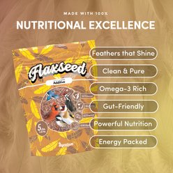 Mycelium Feeds Omega-3 Rich Flax Seed Blends Bird Food, 5-lb bag slide 2 of 9