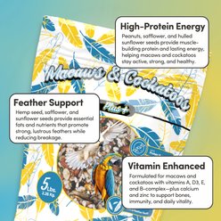 Mycelium Feeds Plus Seed Blends Large Bird Food, 5-lb bag slide 2 of 9