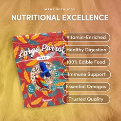 Mycelium Feeds High-Protein Pellet & Kibble Seed Blend Macaws Food, 5-lb bag slide 2 of 9
