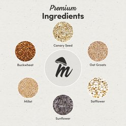 Mycelium Feeds Premium Dust Free Seed Blends Cockatiels Food, 5-lb bag slide 2 of 9