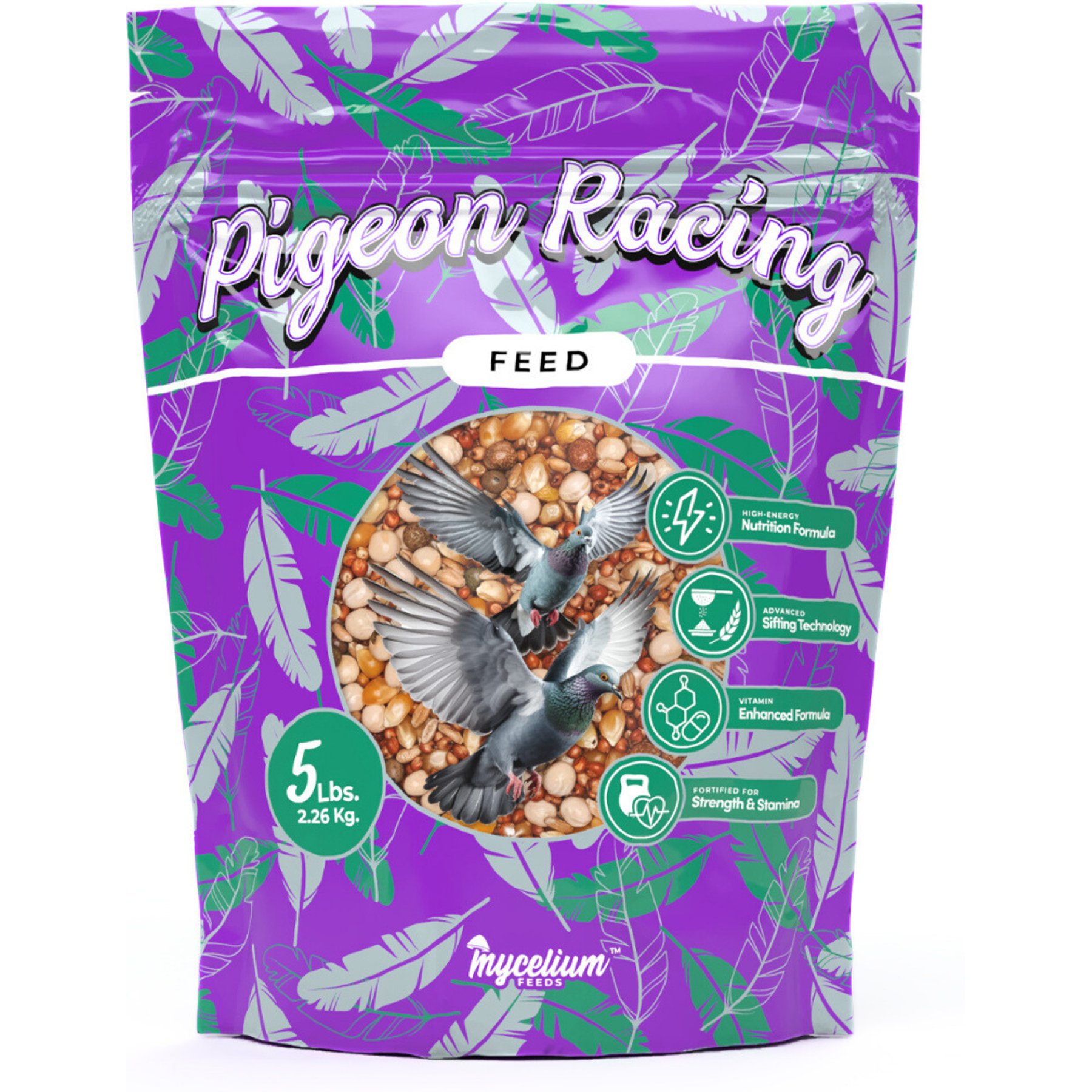 Mycelium Feeds Racing Seed Blends Pigeon Food, 5-lb bag