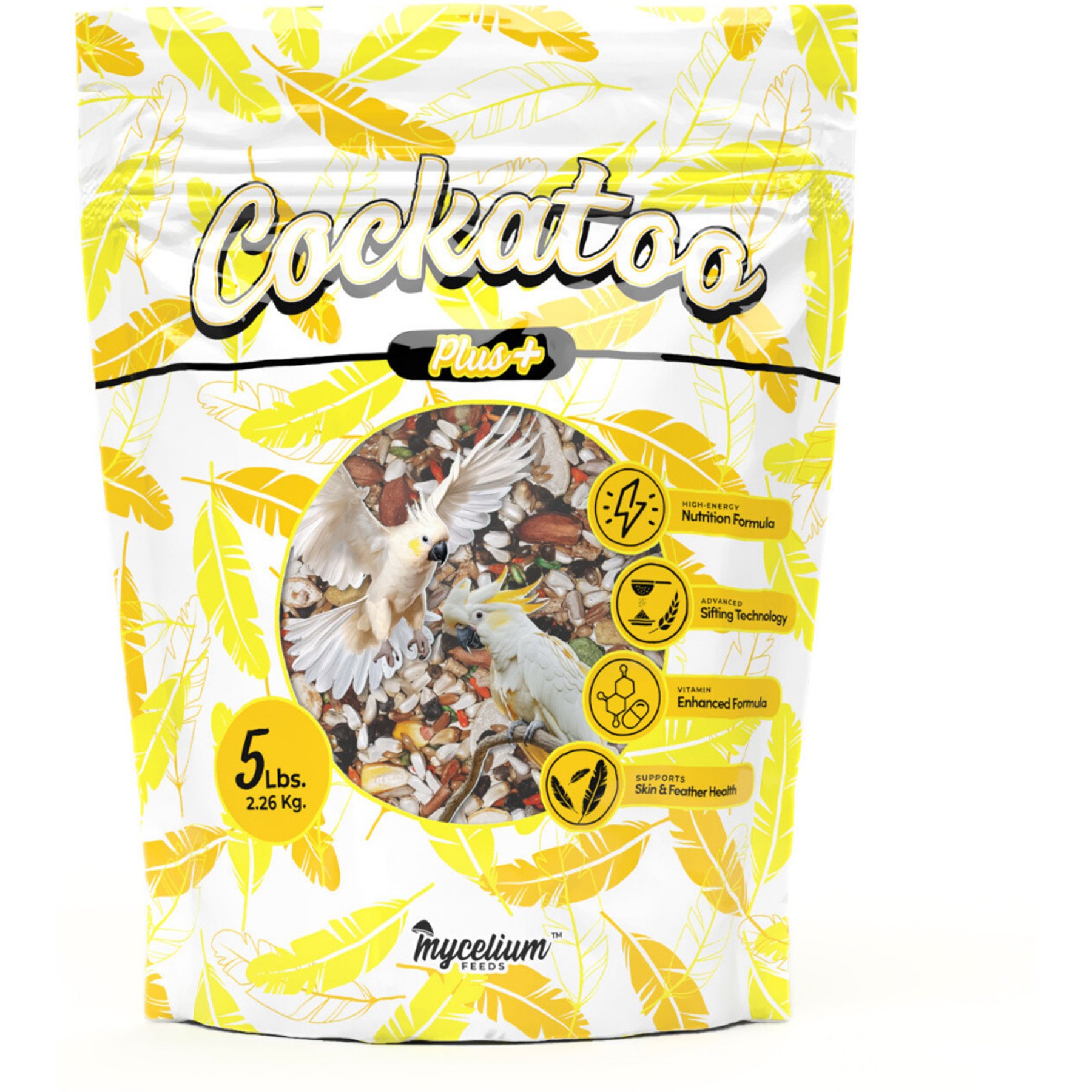 Mycelium Feeds Seed Blends Cockatoos Food, 5-lb bag