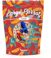 Mycelium Feeds High-Protein Pellet & Kibble Seed Blend Macaws Food, 5-lb bag