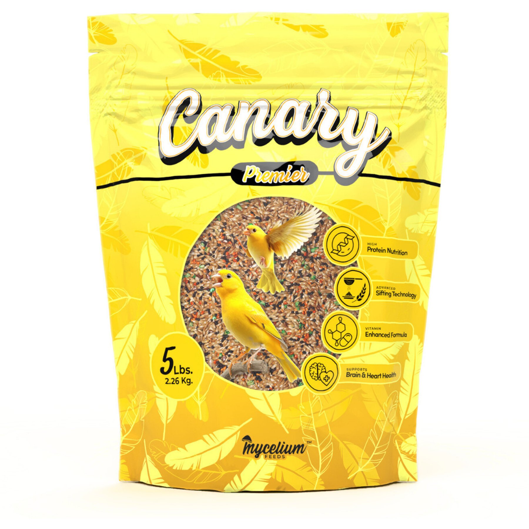 Mycelium Feeds Premier Seed Blends Canary Food, 5-lb bag