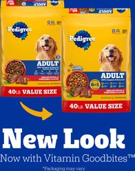 Pedigree Complete Nutrition Grilled Steak & Vegetable Flavor Dog Kibble Adult Dry Dog Food, 40-lb bag slide 2 of 9