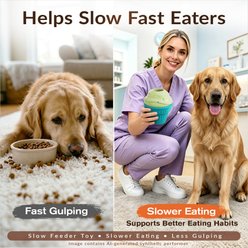 KADTC All IN ONE 3 in 1 Ice Cream Fillable Freeze Enrichment Dog Treat Dispenser Chew Toy, X-Large slide 2 of 9
