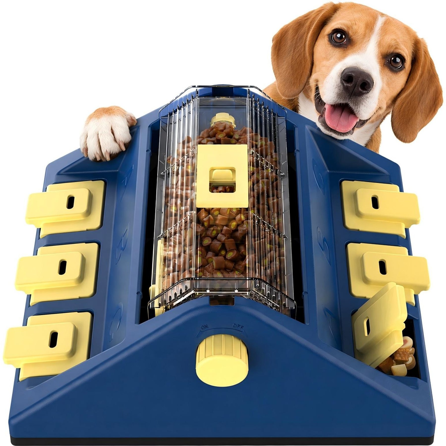 KADTC Beer Barrel 2 In 1 Puzzle Dog Toy, Blue