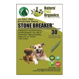 Natura Petz Organics Stone Breaker Starter Pack Homeopathic Medicine for Bladder Stones & Kidney Stones for Dogs, 30 count