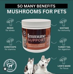 Live Well Dog Immune Support with Mushrooms Flavored Powder Supplement for Dogs & Cats, 6.35-oz jar slide 2 of 5