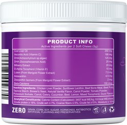 Live Well Dog Vision Support Eye-Care Salmon Flavored Soft Chews Supplement for Dogs, 8-oz jar slide 2 of 5