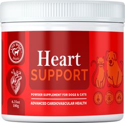 Live Well Dog Heart Support Flavored Powder Supplement for Dogs & Cats, 6.35-oz jar