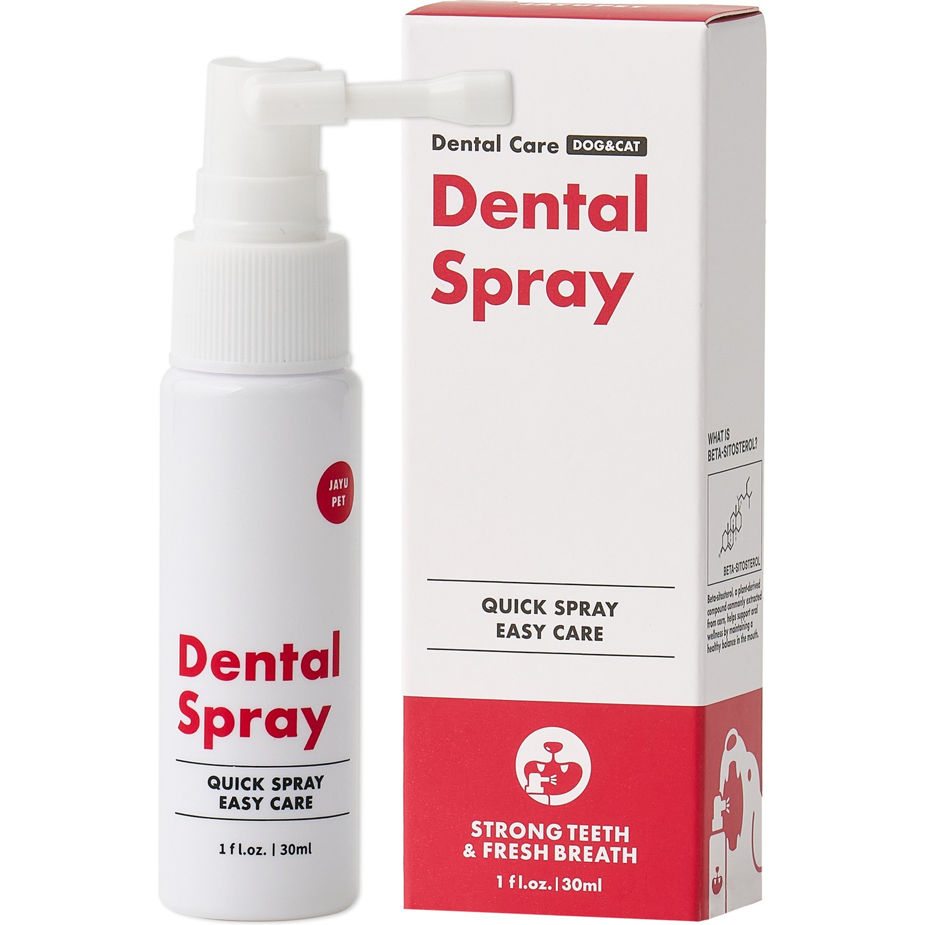 JAYU PET Fresh Breath Dog & Cat Dental Spray, 1-fl oz bottle
