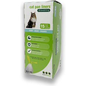 Van Ness Drawstring Cat Pan Liners, X-Large, 15 count