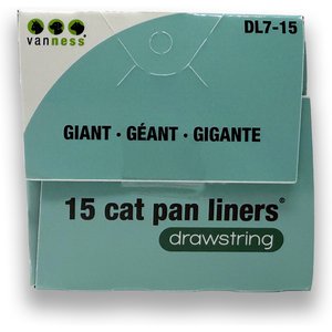Van Ness Drawstring Cat Pan Liners, X-Large, 15 count
