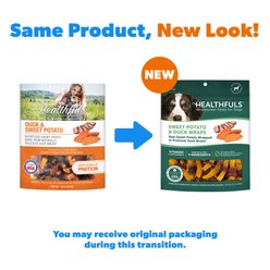 Healthfuls Duck & Sweet Potato Jerky Dog Treats, 16-oz bag slide 2 of 3