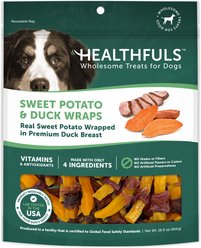 Healthfuls Duck & Sweet Potato Jerky Dog Treats, 16-oz bag