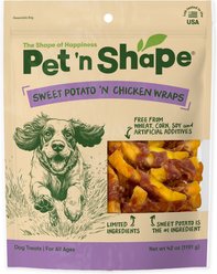 Pet 'n Shape Chik 'n Sweet Potato Grain-Free Dehydrated Dog Treats, 2.65-lb bag