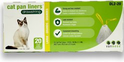 Van Ness Drawstring Cat Pan Liners, Large, 20 count
