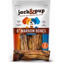 Jack & Pup Roasted Beef Marrow 6-in Bone Dog Treats, 2 count