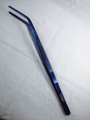 Tamsco Instruments Bent Titanium Aquarium Tongs, 15-in