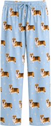 E&S PETS Welsh Corgi Pajama Bottoms, Light Blue, Large slide 1 of 7