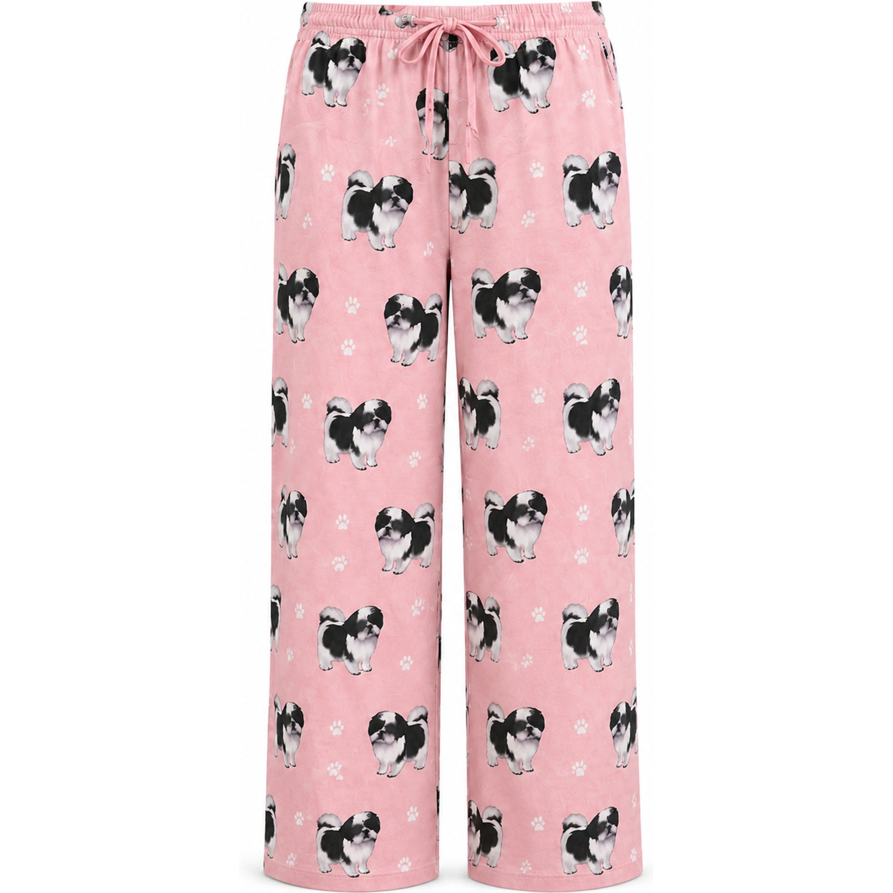 E&S PETS Shih Tzu Pajama Bottoms, Pink, X-Large