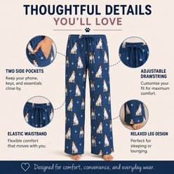 E&S PETS Jack Russell Terrier Pajama Bottoms, Blue, Medium slide 2 of 7