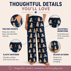 E&S PETS Goldendoodle Pajama Bottoms, Blue, X-Large slide 2 of 7
