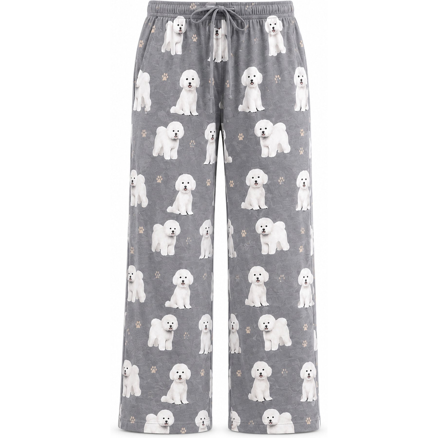 E&S PETS Bichon Frise Pajama Bottoms, Pink, Small