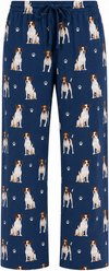 E&S PETS Jack Russell Terrier Pajama Bottoms, Blue, Medium slide 1 of 7