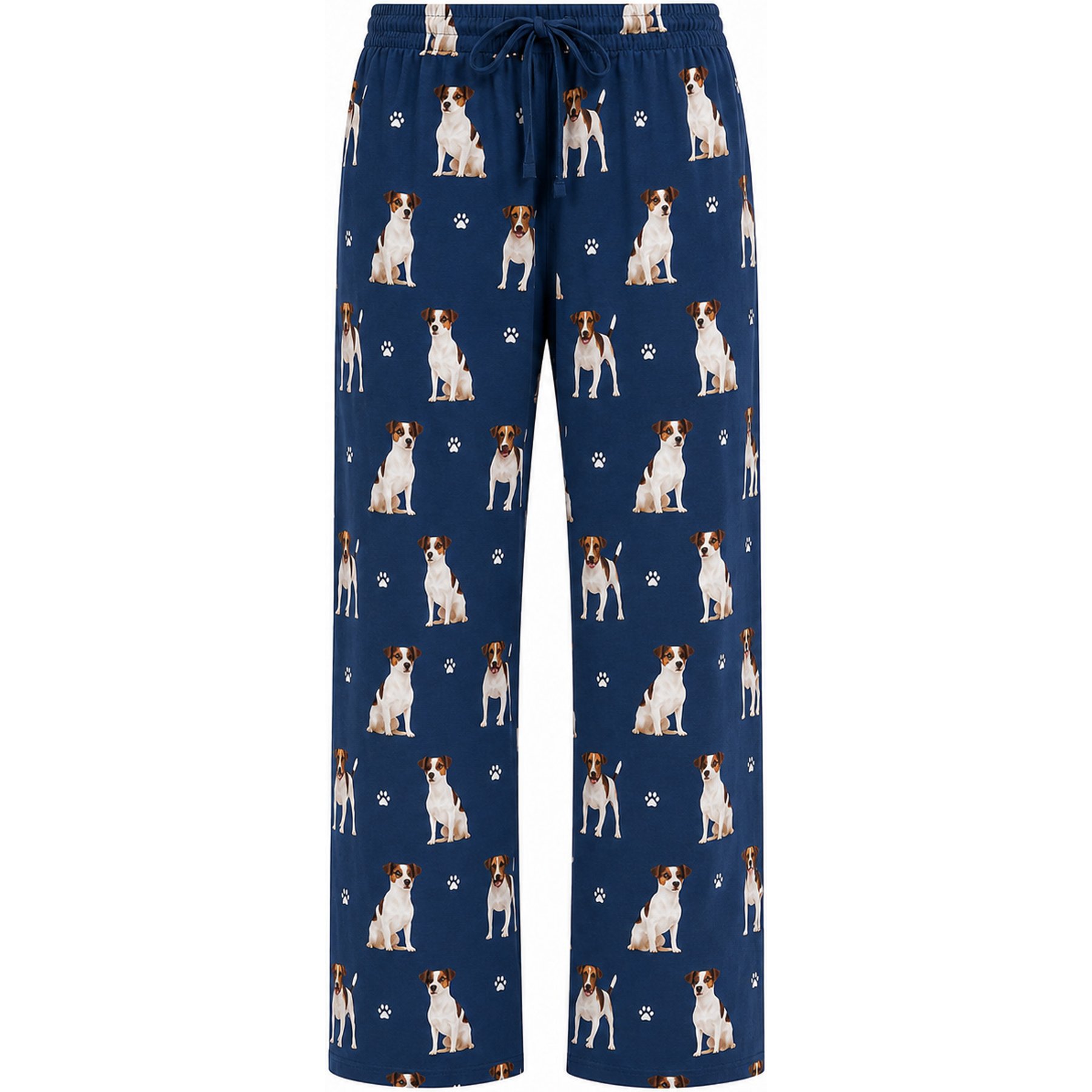 E&S PETS Jack Russell Terrier Pajama Bottoms, Blue, X-Large