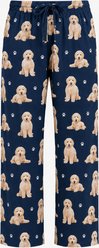E&S PETS Goldendoodle Pajama Bottoms, Blue, X-Large
