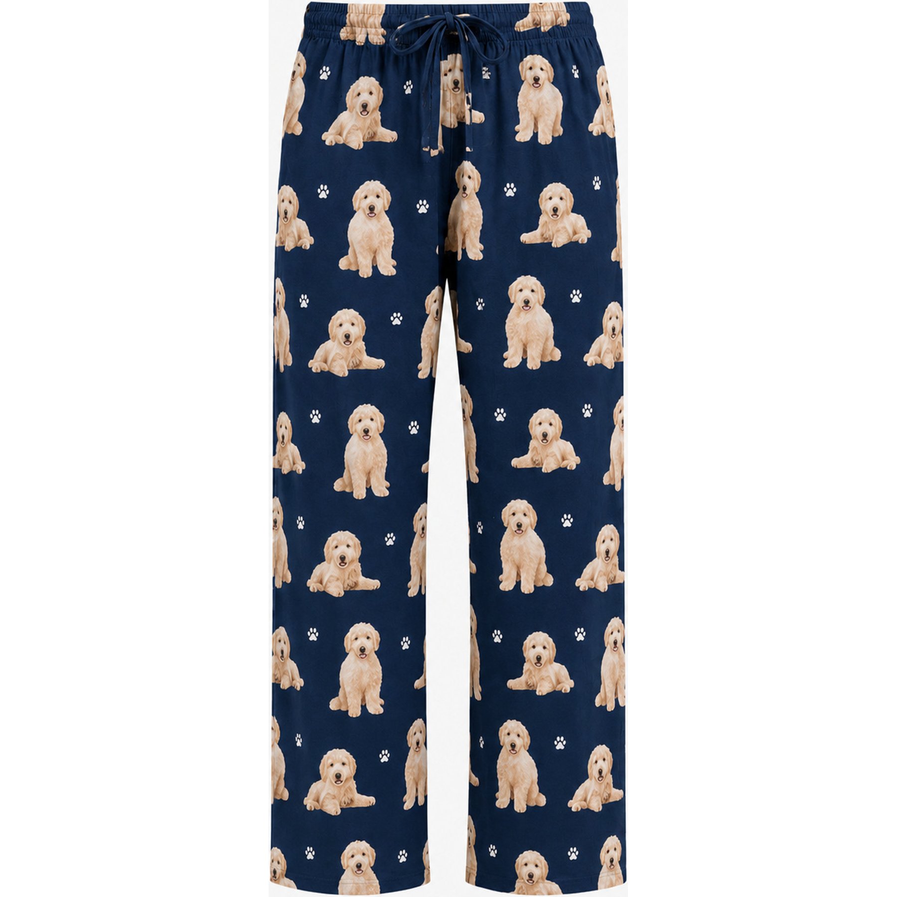 E&S PETS Goldendoodle Pajama Bottoms, Blue, Small