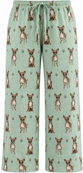E&S PETS Chihuahua Pajama Bottoms, Teal, Medium