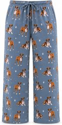 E&S PETS Boxer Pajama Bottoms, Blue, X-Large