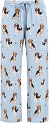 E&S PETS Beagle Pajama Bottoms, Teal, Small